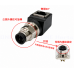 M12-D4-RJ45-90R   M12 4芯D型公頭轉RJ45母座90度旋轉轉接頭 M12轉RJ45連接器 D型編碼 4芯D型母頭 M12D型4芯網線轉接頭交換器 